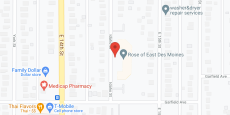 The Rose of East Des Moines in google map