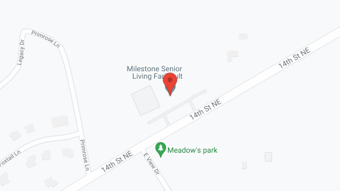 Map of the neighborhood around Milestone Senior Living Faribault
