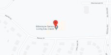 Milestone Senior Living Eau Claire in google map