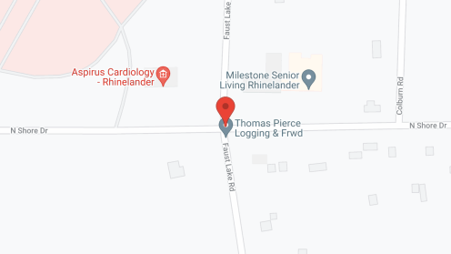 Map of the neighborhood around Milestone Senior Living Rhinelander