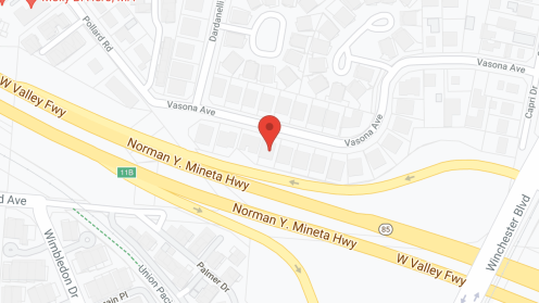 Map of the neighborhood around Vasona Care Home