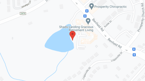 Map of the neighborhood around Shads Landing