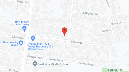Map of the neighborhood around Quechi's Place