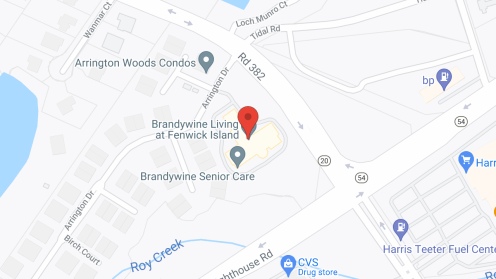 Map of the neighborhood around Brandywine Senior Living at Fenwick Island