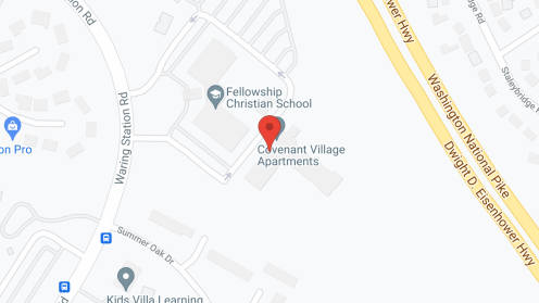 Map of the neighborhood around Covenant Village