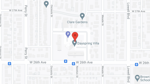 Map of the neighborhood around Dayspring Villa