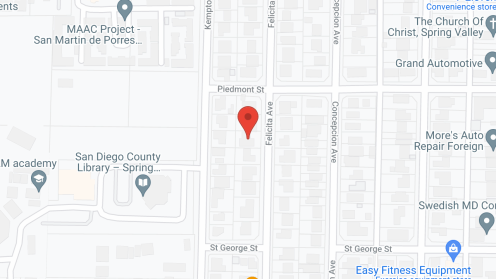 Map of the neighborhood around Casa Primavera