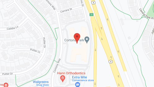 Map of the neighborhood around Cogir of Brentwood