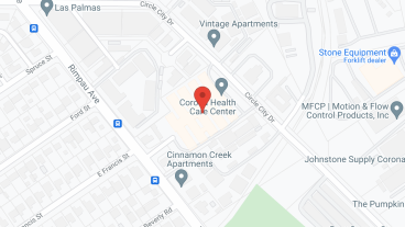 Corona Health Care Center in google map