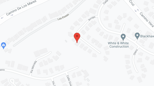 Map of the neighborhood around Camino Hills of San Clemente