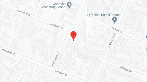 Map of the neighborhood around St. Judes Home for the Elderly I