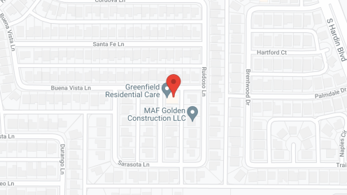 Map of the neighborhood around Greenfield Residential Care
