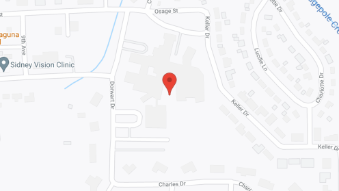 Map of the neighborhood around Memorial Health Ctr