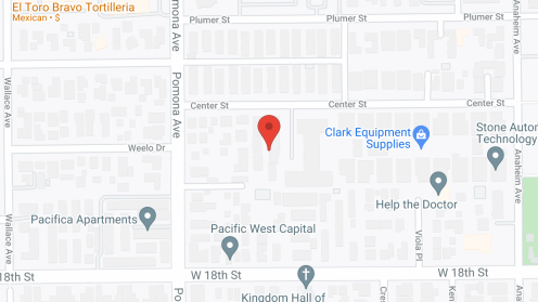 Map of the neighborhood around Mesa Verde Residential Care