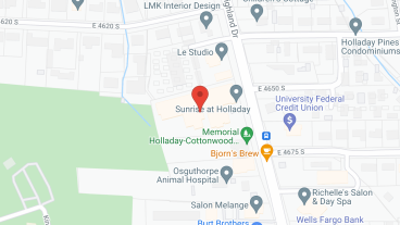 Sunrise at Holladay in google map