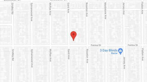 Map of the neighborhood around Noble Retreat