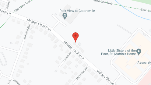 Map of the neighborhood around Park View at Catonsville