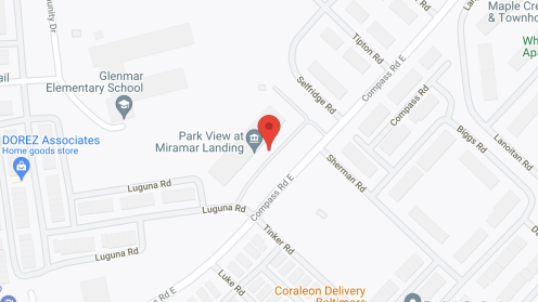Map of the neighborhood around Park View at Miramar Landing