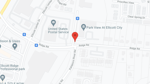 Map of the neighborhood around Park View at Ellicott City II