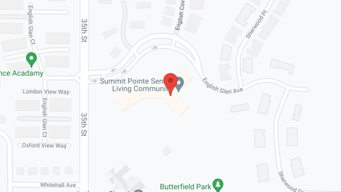 Map of the neighborhood around Summit Pointe Senior Living