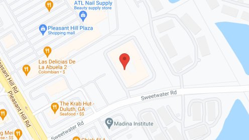 Map of the neighborhood around Sweetwater Terraces