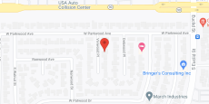 Golden Angel of La Habra II in google map