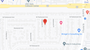 Golden Angel of La Habra II in google map