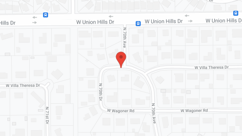 Map of the neighborhood around Arizona's Golden Heart