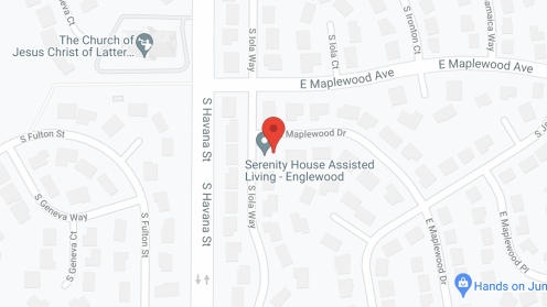 Map of the neighborhood around Serenity House IX