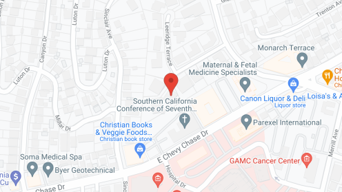 Map of the neighborhood around Glendale Golden Years Home