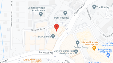 The Piedmont at Buckhead in google map