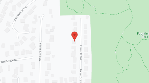 Map of the neighborhood around The Right Place , RN