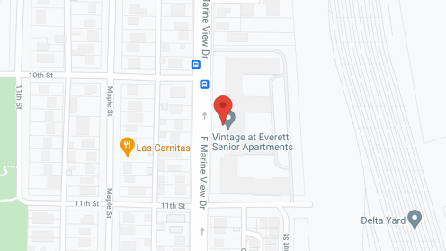 Map of the neighborhood around Vintage at Everett