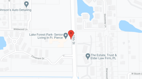 Map of the neighborhood around Lake Forest Park