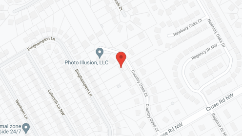 Map of the neighborhood around Gwinnett PCH III