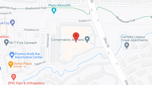 Map of the neighborhood around The Conservatory at Plano