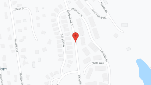 Map of the neighborhood around Ledgewood Bay