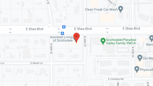 Map of the neighborhood around Assisted Living of Scottsdale
