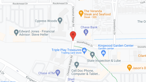 Map of the neighborhood around Cypress Woods