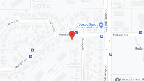 Map of the neighborhood around Michigan