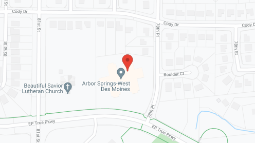 Map of the neighborhood around Arbor Springs
