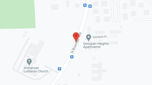 Map of the neighborhood around Bowman Estates