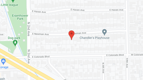 Map of the neighborhood around Oak Garden