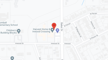Harvest Home and Inwood Crossing in google map