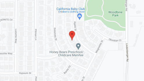 Map of the neighborhood around Agate Manor