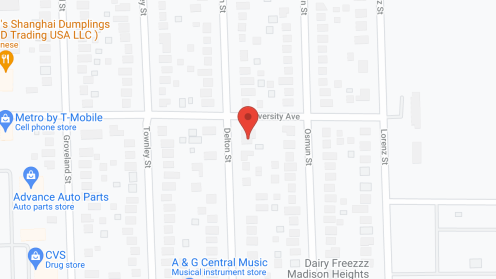 Map of the neighborhood around Ambrosia Villa