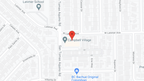 Map of the neighborhood around Campbell Village