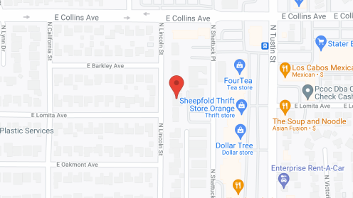 Map of the neighborhood around JC Cottages - Lincoln