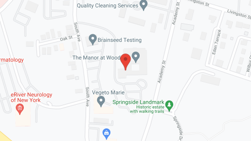 Map of the neighborhood around Holiday Manor at Woodside