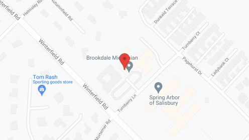 Map of the neighborhood around Southerland Place